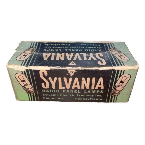 Sylvania S40 Vintage Radio Panel Lamps Bulbs USA HAM - Picture 1 of 11